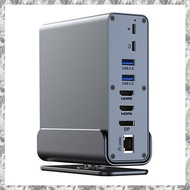 [I O J E] 15 in 1 USB-C Docking Station 4K HD Vertical Hub with Triple Monitor ,RJ45 1000M,USB 3.0/2