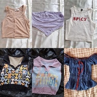 ️ | Second-Hand Clothes Fashion Crop Tops (Second-Hand) ️