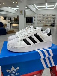 adlidas originals Superstar XLG厚底貝殼頭 白色