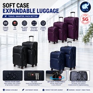 Soft Case Luggage Expandable Front Opening Luggage 20 Inch to 28 Inch TSA Lock 20 Inch Luggage 24 In