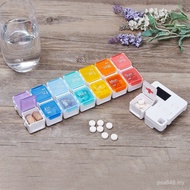 Reminder 14 Pill Box Medicine Storage Box Smart Compartment Pill Packing One Week Compartment Smart 