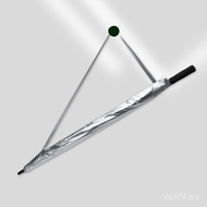Large 180cm Double-Layer Fiber Anti-Ultraviolet Sunscreen Automatic Silver Rubber Umbrella Golf Umbr