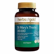 澳洲Herbs of Gold St Mary's Thistle 35000和麗康奶薊草護肝片熬夜加班喝酒護肝60粒