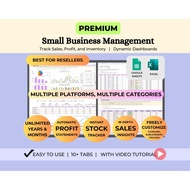Reseller Spreadsheet Google Sheets Inventory Management Monthly Sales Order Profit Tracker Automated