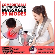 4D Kneading Cervical Back Neck Massager Shawl Electric Roller Pillow Device Home Car Shoulder Urut Massage Machine