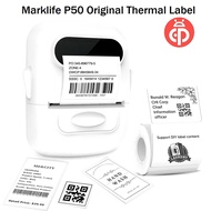 Original Thermal Label Sticker For MARKLIFE P50 Bluetooth Printer - White Label