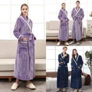 Nighties For Women Wear Sex Winter Warm Long Bathrobe Homewear Sleepwear Long Sleeve Robe Coat For Men Women Winter Soft Solid Sleepwear Coat Sexy pajama woman