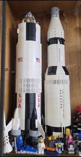二手 已砌 無盒 LEGO Ideas NASA Apollo Saturn V 21309 阿波羅 土星五號 火箭 City Space Satellite 30365 70841 Benny's 