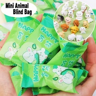Mini Blind Bag Ornament - 1Pc Packaged Animal Blind Pouch - Cute Rabbit Dog Miniature Desktop Decorative Ornaments -Adults Kids Surprise Bags Prizes -DIY Resin Material Accessories