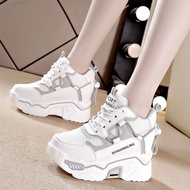 2025 White Shoes Women Inner Heightening Shoes Women Casual Dad Shoes Daddy Sports Shoes