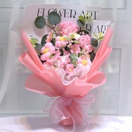 teachers day gift set teachers day gift customised teachers day gift Wool Knitted Rose Knitted Bouqu
