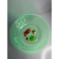 QQ 028 25cm transparent combo washbasin