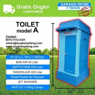 WC Toilet Portable Fiber A - LENGKAP Biotank, Tangki Air, Bak Air