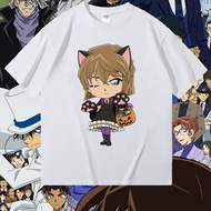 Male And Female Koai T-Shirt Short Sleeved Famous Detective Conan Gideon Goes Through Shuichi Akai, 