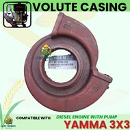 Volute Casing 3" YAMMA 3X3 7HP Diesel Engine Coupled Water Pump