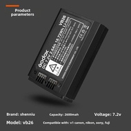 Godox V1 Camera Flashlight Battery VC26 Charger Seat Single Reflex Camera Light Lithium Battery VB26