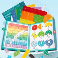 [Ready Stock] Magnetic Elementary School Third Grade Fraction Disc Molecular Female Female Cognitive