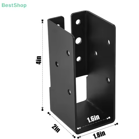 2x4 Joist Hanger Deck Railing Concealed Connectors Heavy Duty Joist Brackets Set Of 2 Woodwork Beam 