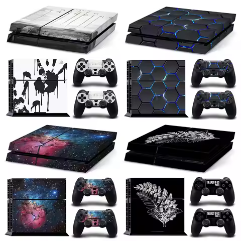 Console Skin for PS4 Vinyl Decal for PS4 Game Accessories Sticker Cover for PS4 Controller