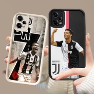 DK-57 CR7 FC Silicone Casing black and white for Xiaomi Redmi poco Note 12 3 X5 F5 F6 Turbo 15C F7 1