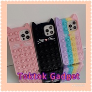 OPPO A15 A16 A55 5G A53 5G A12 A12E A1K F9 A3S A54 Reno 5F C1 A94 C20 C21   POP IT Cat Case