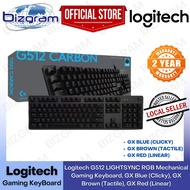 Logitech G512 LIGHTSYNC RGB Mechanical Gaming Keyboard, GX Blue (Clicky), GX Brown (Tactile), GX Red (Linear) 2-Yrs Wty