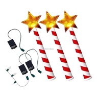 CH* Star Magical Wand with Remote Control Plastic Magical Wand with LED Light for Christmas Tree