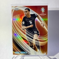 Football Card For Collection TOPPS CHROME 2024 Jamal Musiala Federico Chiesa Alvaro Morata Attila Sz