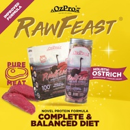 OzPro RawFeast Freeze Dried Raw Meat Premium Cat/Kitten/Dog/Puppy Treats - Holistic Ostrich