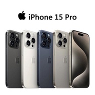 APPLE iPhone 15 Pro 128G(超值保貼殼組)白鈦金屬