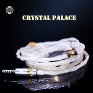 FENGEU HAKUGEI Crystal Palace 7N Single crystal copper 25awg HiFi Earphone Upgrade Cable MMCX 2Pin 0