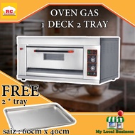 Oven Gas Industri 1 Deck 2 Tray