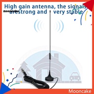 Moon* Dual Frequency Reception SMA Head External Digital Antenna FM Signal Booster Roof Antenna Car Accessories