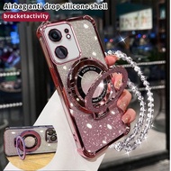 Cases For Oppo K13X K13 Turbo Pro 5G Phone Case light luxury Women's Sparkling Pink Four Corner Airb