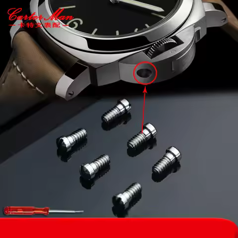 Dial screws for Panerai PAM441 PAM111 series watch dial side ear head protection bridge screws acces
