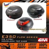 KOTAK/BOX GIVI MONOLOCK TOP CASE FLOW E350, E350N, E350N2, E350NT [BASE PLATE INCLUDED]