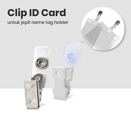 Metal Plastic ID Card HOLDER CLIP for ID Card Name Tag CLIP Crocodile CLIP