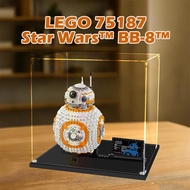 Lego Acrylic Display Box for 75187 BB8 Droid Popmart Labubu Zimomo Sneakers Kotak Pameran Star Wars 