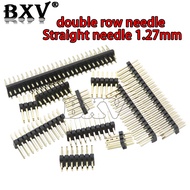 1.2MM 1.27 Double Row Male 2~40P Breakaway PCB Board Pin Header Connector Strip Pinheader 2*3/4/5/6/