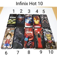 Case Soft Hitam Infinix Hot 10 Motif Superhero / Case Infinix Hot10