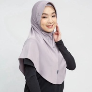 Unique Model Bergo Hamidah Bergo Jersey covers the chest Jersey Hijab FREE POUCH