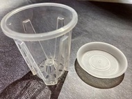 $50/5set 10cm 青山盆 中空透氣 透明控根花盆連儲水底托 10cm 防爛根 多肉 觀葉 龜背 蘭花 植物 象牙宮 龍舌蘭 龜甲龍 塊根 白皮 象足 惠比大黑 鬼棲閣 安哥拉葡萄 星兜 橄欖