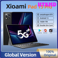 HTKMD 2024ทุกรุ่นของแท้ HD 4K Pad 15 Tablet Pro แอนดรอยด์13 Snapdragon 870 11นิ้ว16GB + 1TB 20000MAh แท็บเล็ตพีซี5G WIFI Mi Tab HSEHW