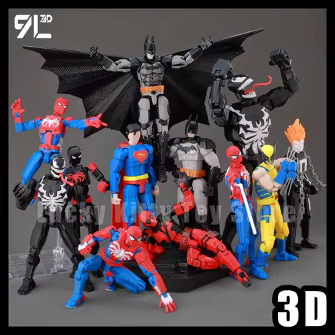 9L3D Printed Dummy13 Superheroes Superman Anime Multi-Jointed Shapeshift Toys Action Figures Mannequ