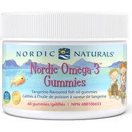 Nordic Naturals Omega-3 Gummies - Chewable Tangerine Gummy Provides Daily Dose of Omega-3s DHA and E