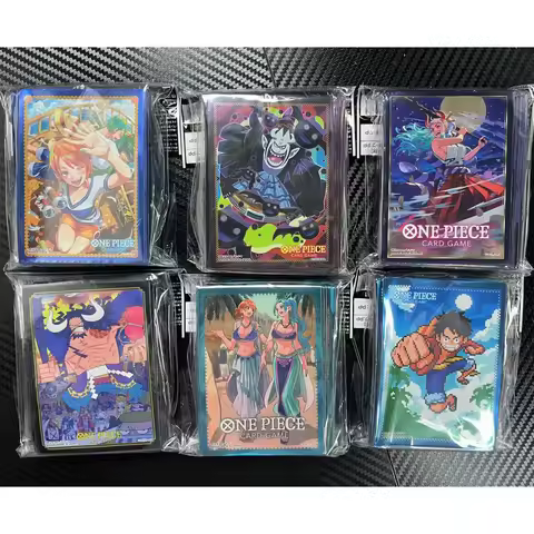 70Pcs/set One Piece Nami Luffy Card Sleeves WS PTCG OPCG Gekko Moria Kaidou Card Protective Cover An