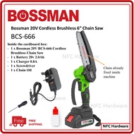 [Free Shipping] BOSSMAN BCS-666 20V Cordless Brushless 6" Chain Saw