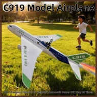 YELGIRL Electric Foam Aircraft, PP USB Rechargeable C919 Passenger Plane Model, High Quality 34*36*7