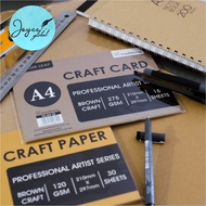 Handwriting • Arts & Crafts Brown Kraft Paper A4 / A3 Size | 120 GSM | 275 GSM