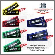 1set 2pcs Mudflap Thailand Depan Bumper Bottom Getah Bumper Siam Trailer Lori Truck Truckers kelsa M